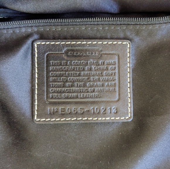 Coach Hampton Pebble Leather Black Bag - E06S-10213 - Picture 5 of 8